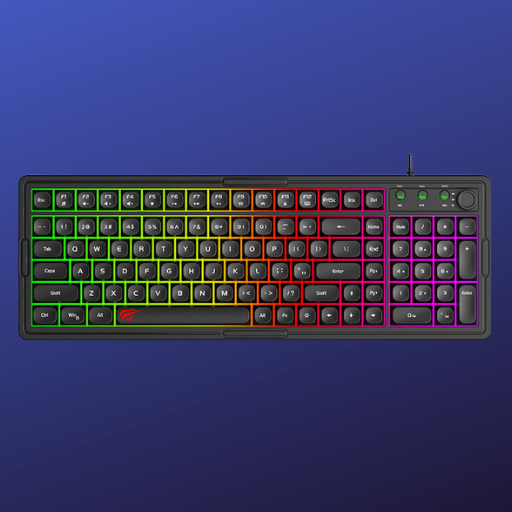HAVIT KB886L Pro Gaming Keyboard – RGB Backlit, 101+4 Keys